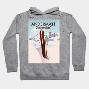 Andermatt Switzerland ski poster Hoodie